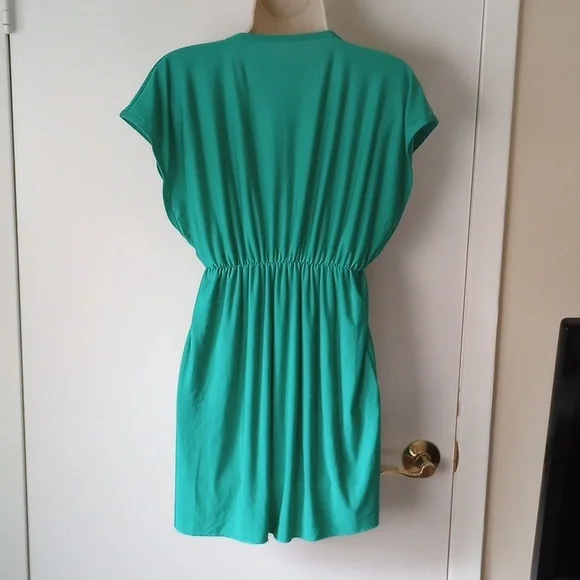 *50off3* NWOT Swimsuit Coverup M Aqua Green - Picture 2 of 3